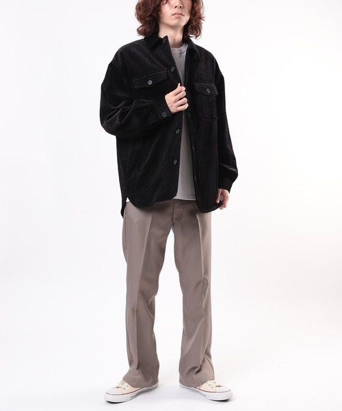 FREAK'S STORE ブラウン コーデュロイ ジャケット FREAK'S STORE｜ワイドシルエット コーデュロイ セットアップ