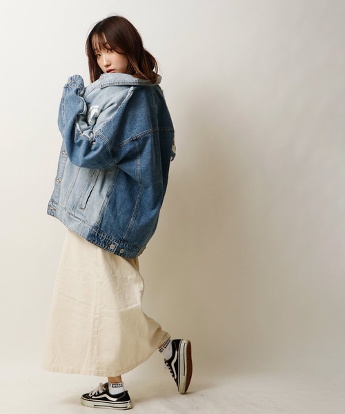 MISHKA（ミシカ）の「【MISHKA】バックプリント デニム