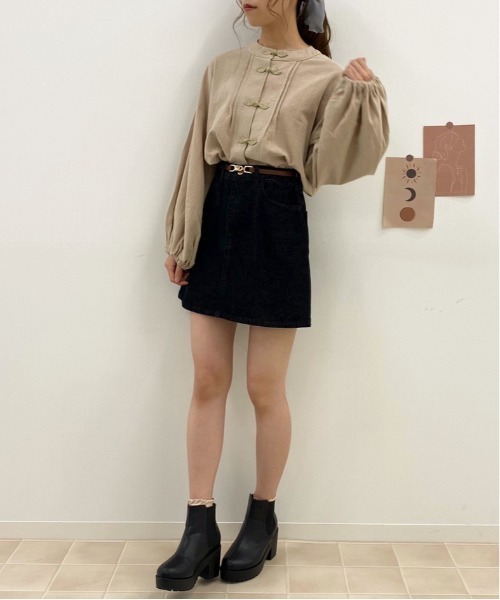 apres jour（アプレジュール）の「チャイナシャツ【ZOZOTOWN限定アイテム】（シャツ/ブラウス・レディース・ブルー系その他/アイボリー/ベージュ・フリー）」の11枚目の写真