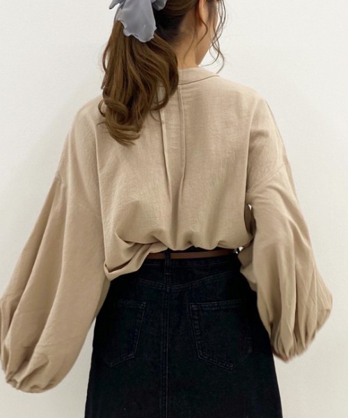 apres jour（アプレジュール）の「チャイナシャツ【ZOZOTOWN限定アイテム】（シャツ/ブラウス・レディース・ブルー系その他/アイボリー/ベージュ・フリー）」の10枚目の写真