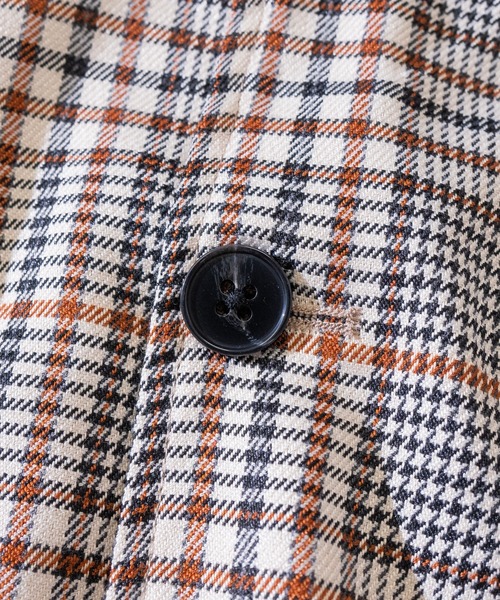 JOHN'S CLOSET(ジョンズクローゼット)の「【i】チェック柄カバーオール ジャケット(カバーオール・メンズ・ベージュ/ブラック・LARGE/MEDIUM/X-LARGE)」の4枚目の写真