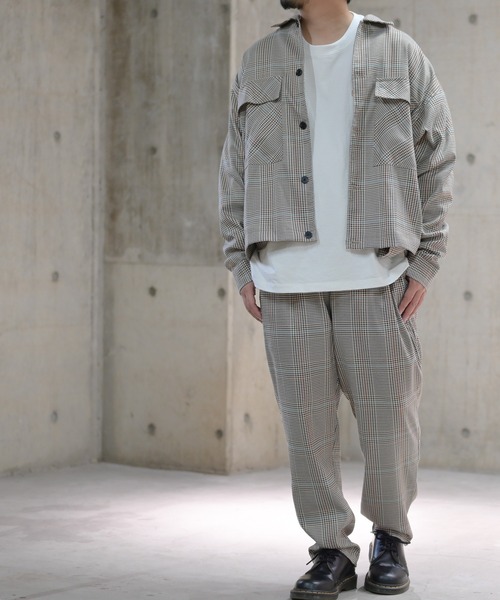JOHN'S CLOSET(ジョンズクローゼット)の「【i】チェック柄カバーオール ジャケット(カバーオール・メンズ・ベージュ/ブラック・LARGE/MEDIUM/X-LARGE)」の16枚目の写真