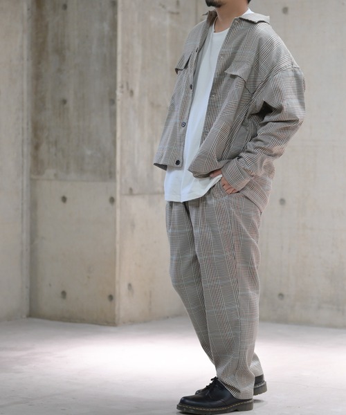 JOHN'S CLOSET(ジョンズクローゼット)の「【i】チェック柄カバーオール ジャケット(カバーオール・メンズ・ベージュ/ブラック・LARGE/MEDIUM/X-LARGE)」の17枚目の写真