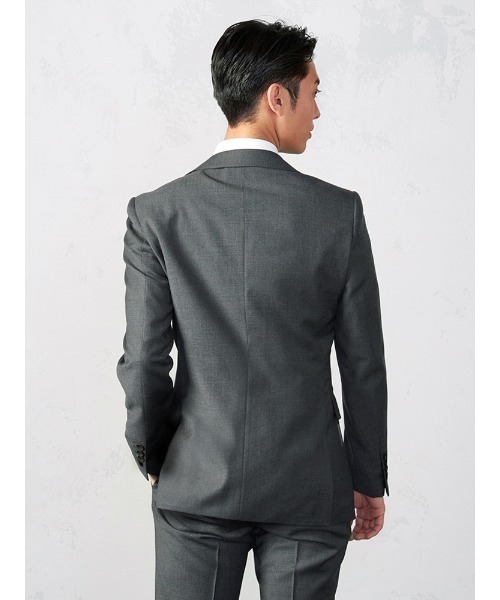 【極美品・サイズXL】セットアップ　伸縮性　プレミアムウール　super110s Perfect Suit FActory（パーフェクトスーツファクトリー）の