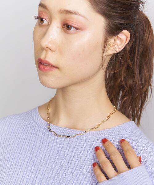 BEAUTY&YOUTH UNITED ARROWS（ビューティーアンドユースユナイテッドアローズ）の「BY ヘンケイクリップモチーフネックレス（ネックレス・レディース・ゴールド/シルバー・FREE）」の7枚目の写真
