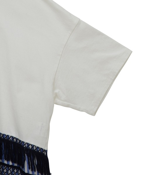 tシャツ ストライプジャージー カットソー レディース ZUCCa（ズッカ）の「(S)ストライプシャツジャージィー（Tシャツ