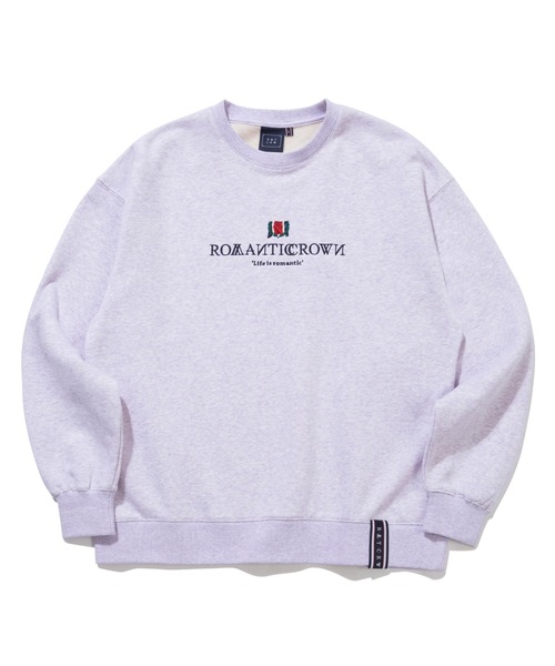 ROMANTIC CROWN(ロマンティッククラウン)の「【ROMANTIC CROWN】INTERVAL LOGO SWEAT SHIRT / ロマンティッククラウン インターバル ロゴ スウェットシャツ(スウェット・メンズ・アイボリー/ネイビー/ライトパープル/イエロー/ブラック・LARGE/X-LARGE/MEDIUM/SMALL)」の5枚目の写真