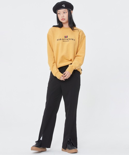 ROMANTIC CROWN(ロマンティッククラウン)の「【ROMANTIC CROWN】INTERVAL LOGO SWEAT SHIRT / ロマンティッククラウン インターバル ロゴ スウェットシャツ(スウェット・メンズ・アイボリー/ネイビー/ライトパープル/イエロー/ブラック・LARGE/X-LARGE/MEDIUM/SMALL)」の16枚目の写真