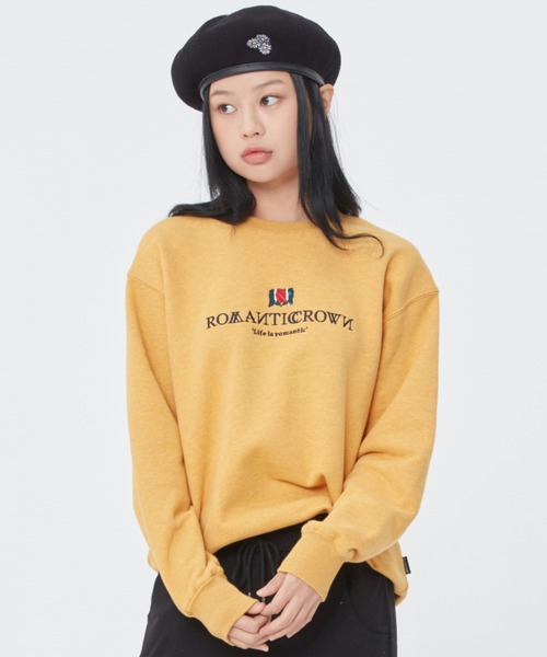 ROMANTIC CROWN(ロマンティッククラウン)の「【ROMANTIC CROWN】INTERVAL LOGO SWEAT SHIRT / ロマンティッククラウン インターバル ロゴ スウェットシャツ(スウェット・メンズ・アイボリー/ネイビー/ライトパープル/イエロー/ブラック・LARGE/X-LARGE/MEDIUM/SMALL)」の14枚目の写真