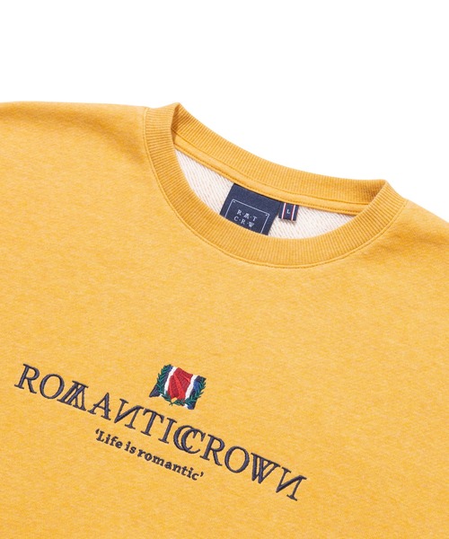ROMANTIC CROWN(ロマンティッククラウン)の「【ROMANTIC CROWN】INTERVAL LOGO SWEAT SHIRT / ロマンティッククラウン インターバル ロゴ スウェットシャツ(スウェット・メンズ・アイボリー/ネイビー/ライトパープル/イエロー/ブラック・LARGE/X-LARGE/MEDIUM/SMALL)」の18枚目の写真