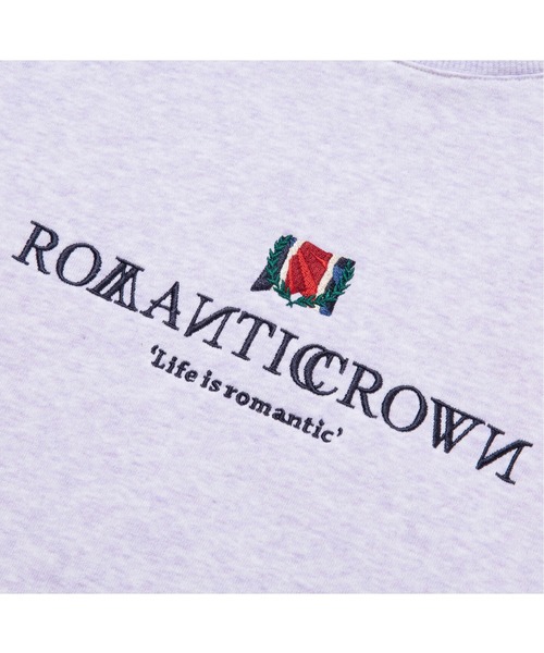 ROMANTIC CROWN(ロマンティッククラウン)の「【ROMANTIC CROWN】INTERVAL LOGO SWEAT SHIRT / ロマンティッククラウン インターバル ロゴ スウェットシャツ(スウェット・メンズ・アイボリー/ネイビー/ライトパープル/イエロー/ブラック・LARGE/X-LARGE/MEDIUM/SMALL)」の7枚目の写真