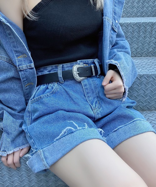 Figments（フィグメンツ）の「ウエスタンベルト（ベルト・レディース・ブラック・FREE）」の8枚目の写真