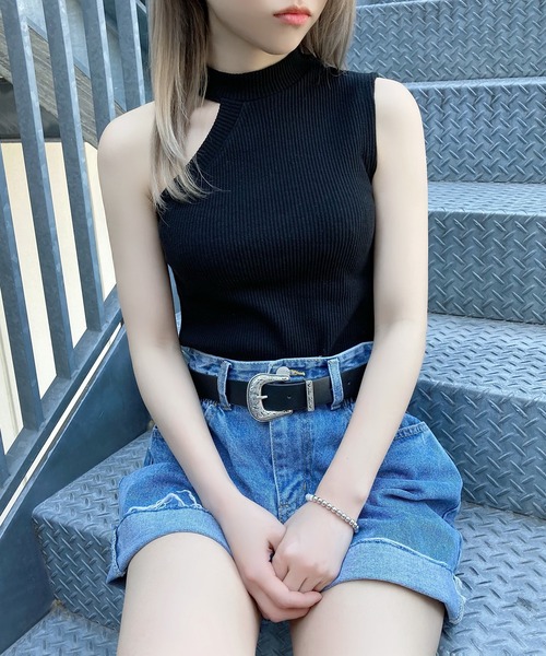 Figments（フィグメンツ）の「ウエスタンベルト（ベルト・レディース・ブラック・FREE）」の9枚目の写真