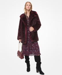 72▢MICHAEL KORS フェイクファー中綿コート TS0411-12