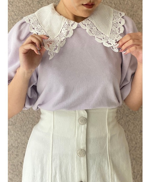 セール Oneway 襟付き袖異素材トップス Tシャツ カットソー One Way ワンウェイ のファッション通販 Zozotown