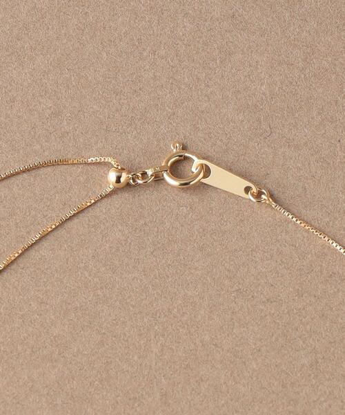 green label relaxing（グリーンレーベルリラクシング）の「[ シェノン ] Chainon SC K10 ベネチアン スライド ストーン ネックレス（ネックレス・レディース・ゴールド・FREE）」の2枚目の写真