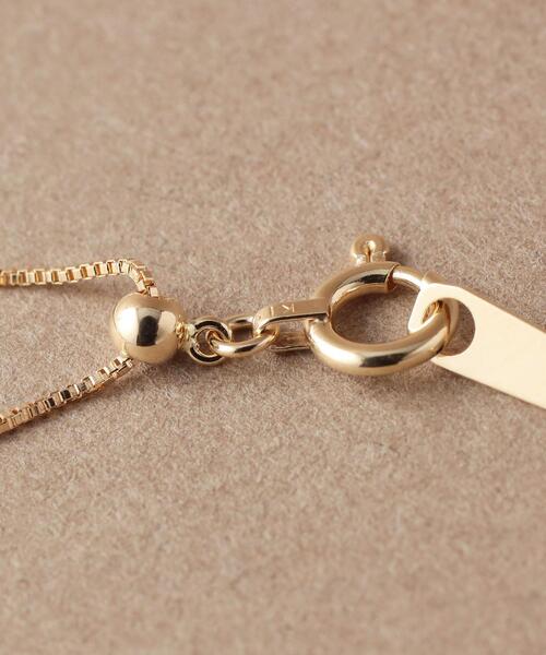 green label relaxing（グリーンレーベルリラクシング）の「[ シェノン ] Chainon SC K10 ベネチアン スライド ストーン ネックレス（ネックレス・レディース・ゴールド・FREE）」の6枚目の写真