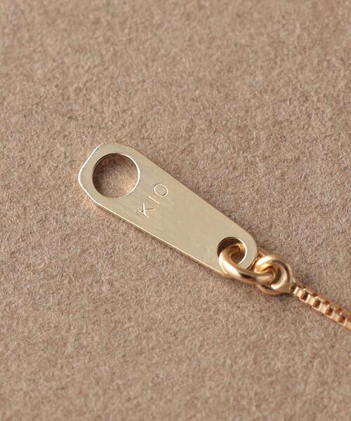 green label relaxing（グリーンレーベルリラクシング）の「[ シェノン ] Chainon SC K10 ベネチアン スライド ストーン ネックレス（ネックレス・レディース・ゴールド・FREE）」の7枚目の写真