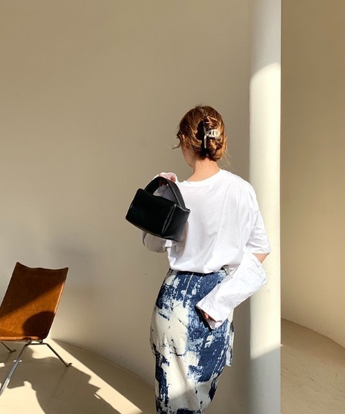 yuue' ( wear )(ユーイ)の「ミニボストンバッグ(ハンドバッグ・レディース・ブラック/オレンジ・FREE)」の4枚目の写真