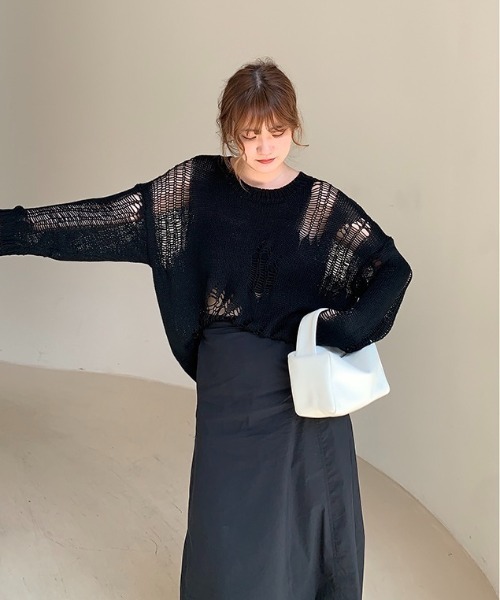 yuue' ( wear )(ユーイ)の「ミニボストンバッグ(ハンドバッグ・レディース・ブラック/オレンジ・FREE)」の7枚目の写真