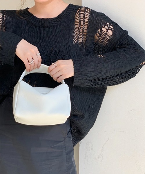 yuue' ( wear )(ユーイ)の「ミニボストンバッグ(ハンドバッグ・レディース・ブラック/オレンジ・FREE)」の22枚目の写真