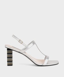 ストラッピーブロックヒール サンダル / Strappy Block Heeled Sandals