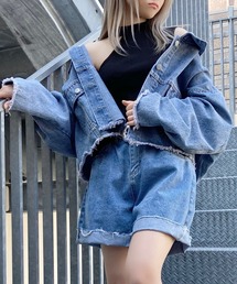 Figments | クロップドデニムジャケット(デニムジャケット)