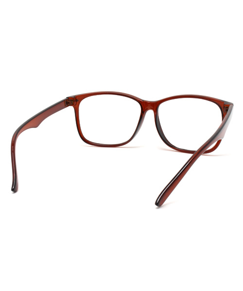 WEGO（ウィゴー）の「WEGO/ウェリントンタイプ(レンズ無し)（メガネ・メンズ・ブラック/ブラウン・FREE）」の4枚目の写真