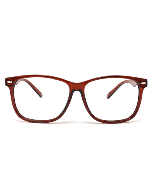 WEGO（ウィゴー）の「WEGO/ウェリントンタイプ(レンズ無し)（メガネ・メンズ・ブラック/ブラウン・FREE）」の5枚目の写真