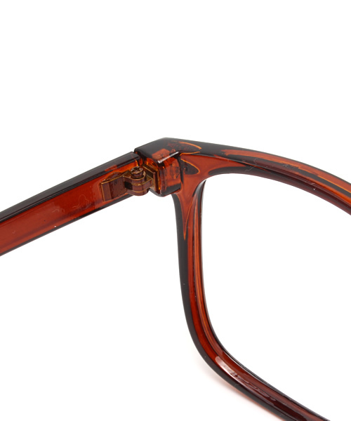 WEGO（ウィゴー）の「WEGO/ウェリントンタイプ(レンズ無し)（メガネ・メンズ・ブラック/ブラウン・FREE）」の7枚目の写真