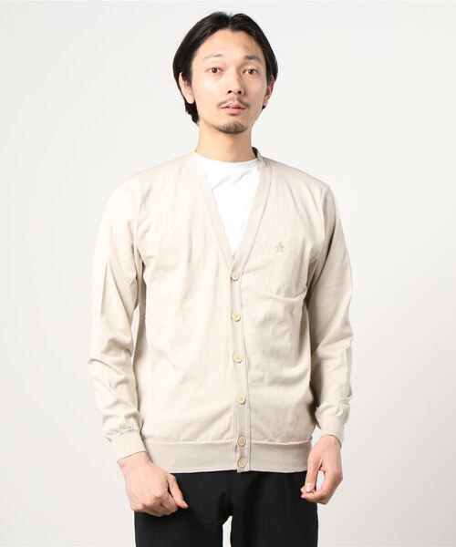 Munsingwear Grand-Slam（マンシングウェア　グランドスラム）の「ペンギン バイ マンシングウェア スタンダードカーディガン メンズ ウェア スポーツウェア メンズ ユニセックス ウェア スポーツウェア ゴルフ（カーディガン/ボレロ・メンズ・ベージュ/ネイビー・S/M/L/XL）」の14枚目の写真