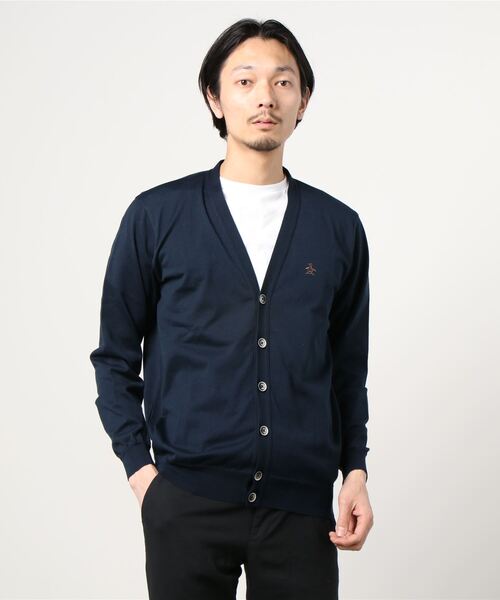 Munsingwear Grand-Slam（マンシングウェア　グランドスラム）の「ペンギン バイ マンシングウェア スタンダードカーディガン メンズ ウェア スポーツウェア メンズ ユニセックス ウェア スポーツウェア ゴルフ（カーディガン/ボレロ・メンズ・ベージュ/ネイビー・S/M/L/XL）」の6枚目の写真