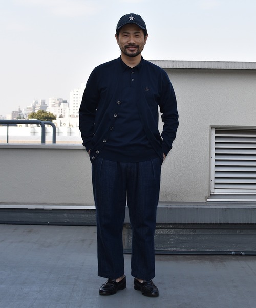 Munsingwear Grand-Slam（マンシングウェア　グランドスラム）の「ペンギン バイ マンシングウェア スタンダードカーディガン メンズ ウェア スポーツウェア メンズ ユニセックス ウェア スポーツウェア ゴルフ（カーディガン/ボレロ・メンズ・ベージュ/ネイビー・S/M/L/XL）」の16枚目の写真