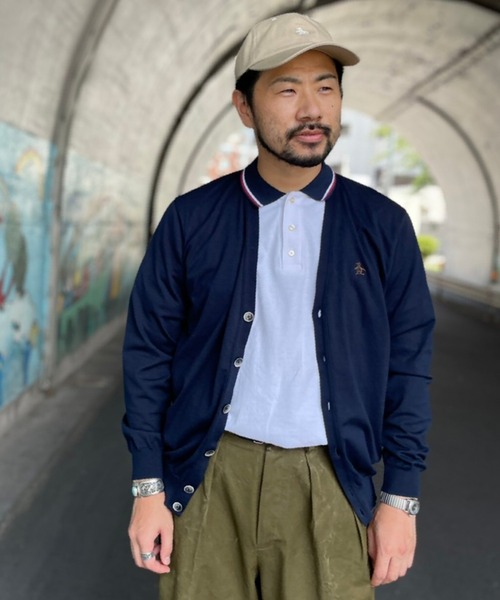 Munsingwear Grand-Slam（マンシングウェア　グランドスラム）の「ペンギン バイ マンシングウェア スタンダードカーディガン メンズ ウェア スポーツウェア メンズ ユニセックス ウェア スポーツウェア ゴルフ（カーディガン/ボレロ・メンズ・ベージュ/ネイビー・S/M/L/XL）」の18枚目の写真
