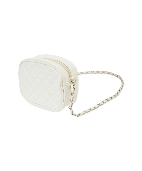 ANDGEEBEE（アンジービー）の「キルティングショルダーバッグ（ショルダーバッグ・レディース・アイボリー/ブラック・FREE）」の5枚目の写真