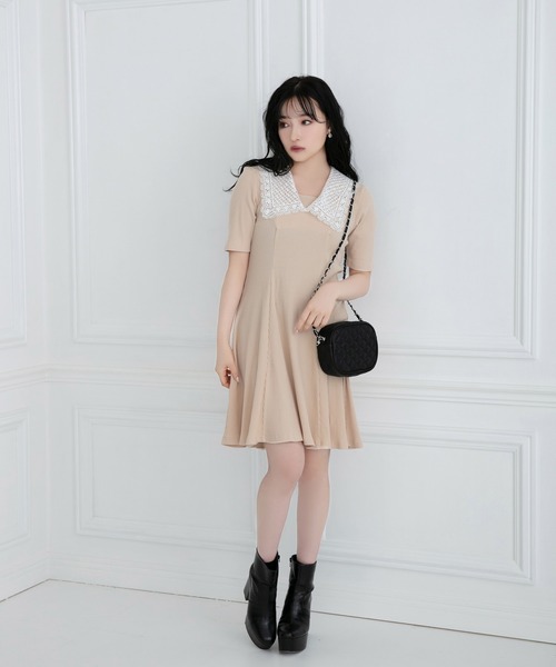 ANDGEEBEE（アンジービー）の「キルティングショルダーバッグ（ショルダーバッグ・レディース・アイボリー/ブラック・FREE）」の12枚目の写真