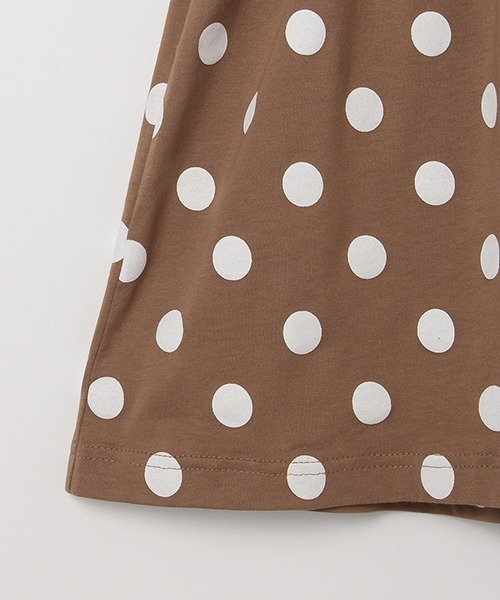 b・ROOM（ビールーム）の「ドットボリュームスリーブワンピース（ワンピース・キッズ・ベージュ/ブルーグレー/ライトピンク・90cm/110cm/100cm/130cm/120cm）」の9枚目の写真