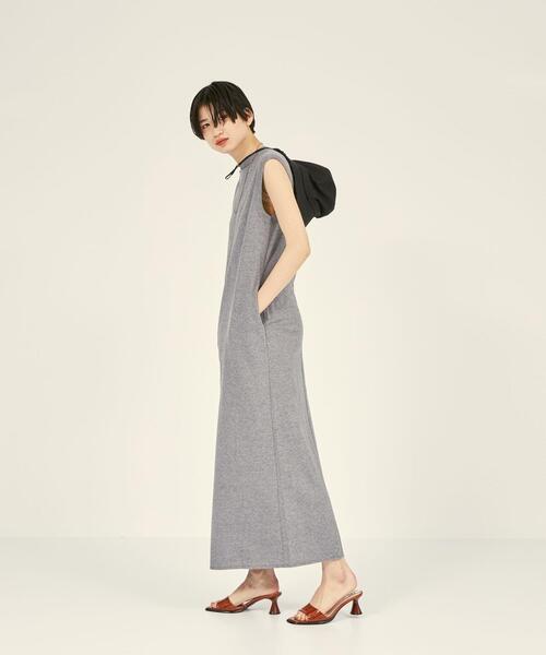 BRACTMENT（ブラクトメント）の「『BRACTMENT(ブラクトメント)』 BM デザインカット ノースリーブ ワンピース（ワンピース・レディース・グレー/オフホワイト/オリーブ・FREE）」の16枚目の写真