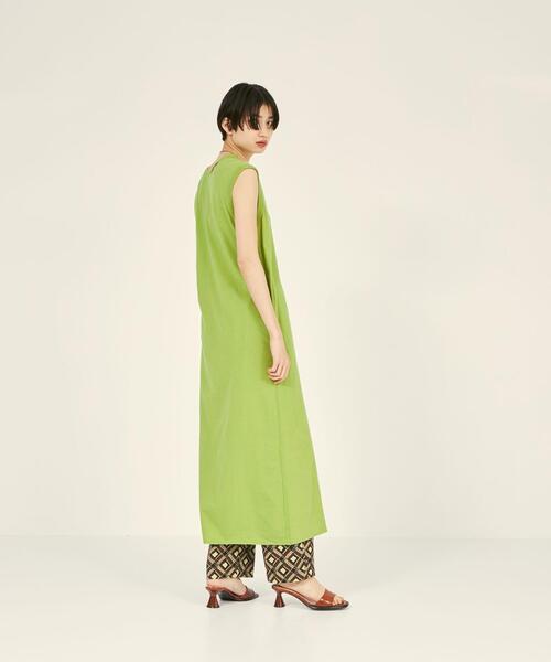 BRACTMENT（ブラクトメント）の「『BRACTMENT(ブラクトメント)』 BM デザインカット ノースリーブ ワンピース（ワンピース・レディース・グレー/オフホワイト/オリーブ・FREE）」の14枚目の写真