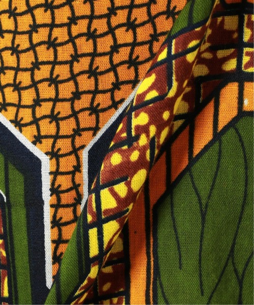 JOURNAL STANDARD relume（ジャーナルスタンダード　レリューム）の「アフリカンバティックショーツ（その他パンツ・メンズ・ブラック/ブラウン/グリーン・FREE）」の5枚目の写真