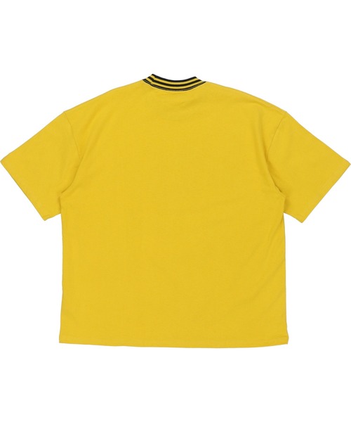 SPINNS（スピンズ）の「【ゆるシルエット】リブラインカレッジロゴ半袖Tシャツ（Tシャツ/カットソー・メンズ・ホワイト/ダークグリーン/ネイビー/イエロー/ダークブルー/ワイン・ONESIZE）」の22枚目の写真