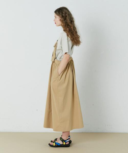 FRAPBOIS（フラボア）の「ルピーサロペ（サロペット/オーバーオール・レディース・ベージュ/グレイッシュベージュ・1/0）」の3枚目の写真