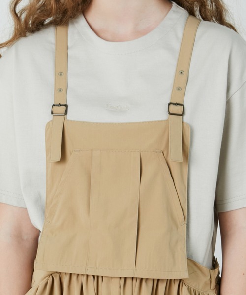 FRAPBOIS（フラボア）の「ルピーサロペ（サロペット/オーバーオール・レディース・ベージュ/グレイッシュベージュ・1/0）」の8枚目の写真