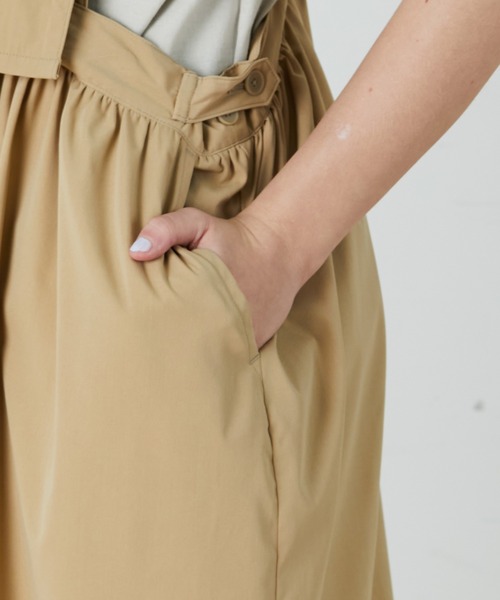 FRAPBOIS（フラボア）の「ルピーサロペ（サロペット/オーバーオール・レディース・ベージュ/グレイッシュベージュ・1/0）」の9枚目の写真