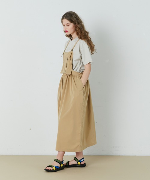 FRAPBOIS（フラボア）の「ルピーサロペ（サロペット/オーバーオール・レディース・ベージュ/グレイッシュベージュ・1/0）」の15枚目の写真