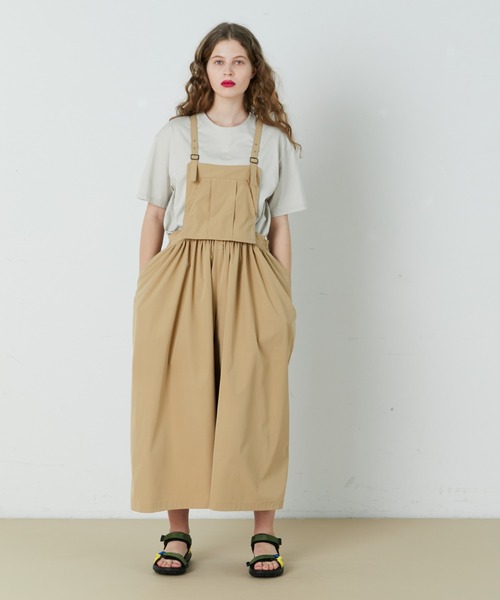 FRAPBOIS（フラボア）の「ルピーサロペ（サロペット/オーバーオール・レディース・ベージュ/グレイッシュベージュ・1/0）」の16枚目の写真