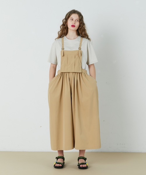 FRAPBOIS（フラボア）の「ルピーサロペ（サロペット/オーバーオール・レディース・ベージュ/グレイッシュベージュ・1/0）」の19枚目の写真