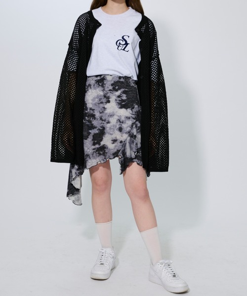 SCULPTOR(スカルプター)の「FLOCKING SYMBOL LOGO TEE/フロッキングシンボルロゴティーシャツ(Tシャツ/カットソー・レディース・オフホワイト/カーキ/モカ/ライトピンク/チャコールグレー/ホワイト/ネイビー/ブラック・MEDIUM/LARGE/X-LARGE/SMALL)」の12枚目の写真