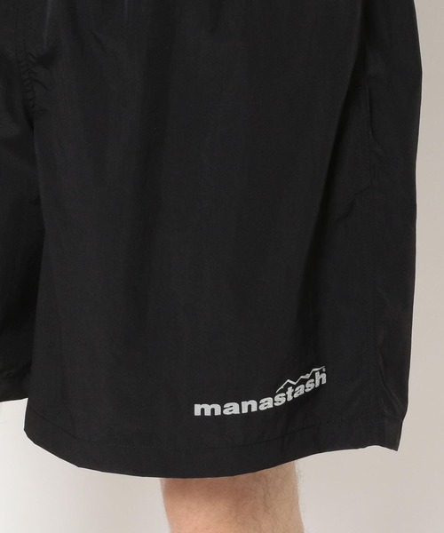 MANASTASH(マナスタッシュ)の「MANASTASH/マナスタッシュ SHELTECH LOGO SHORTS シェルテックロゴショーツ(その他パンツ・メンズ・ブラック/ネイビー・MEDIUM/LARGE/X-LARGE)」の8枚目の写真