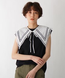 ◆リボン付きレース付け襟